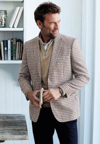 Regular Fit Leyburn Mocha Check Sports Coat