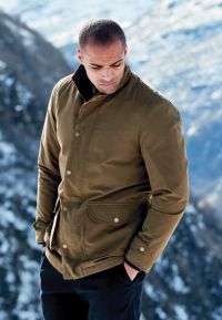 Matthews Olive Half Length Waterproof Coat