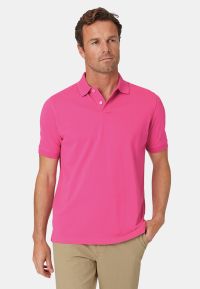 Milford Pure Cotton Pique Cerise Polo Shirt