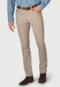 Tailored Fit Oakman Stone Microcheck Pants