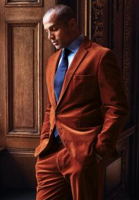 Tailored Fit Shakespeare Russet Cotton Corduroy Sports Coat