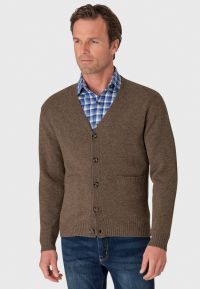 Tatham Clay Lambswool Button Through Cardigan